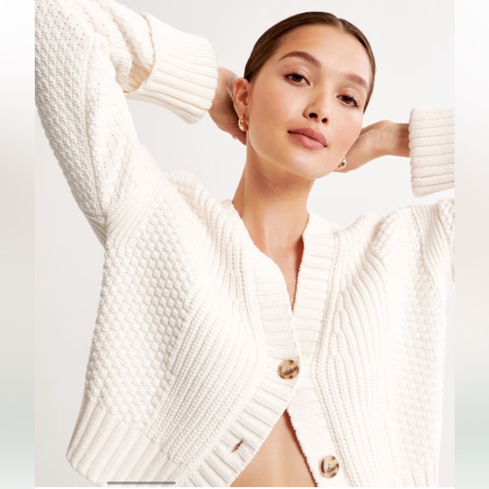Abercrombie & Fitch The A&F Cameron Seed Stitch Cardigan